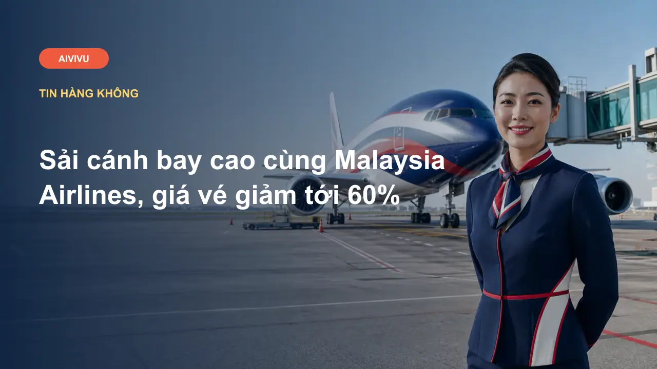 Sải cánh bay cao cùng Malaysia Airlines, giá vé giảm tới 60%