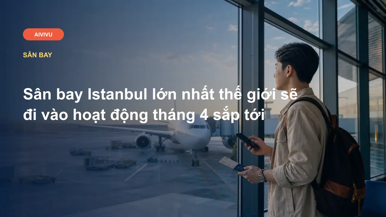 Sân bay Istanbul lớn nhất thế giới sẽ đi vào hoạt động tháng 4 sắp tới