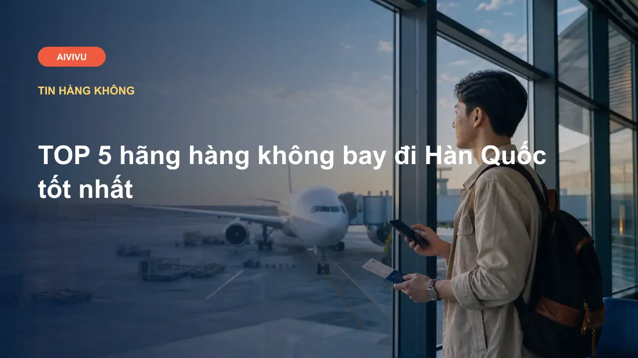 TOP 5 hãng hàng không bay đi Hàn Quốc tốt nhất
