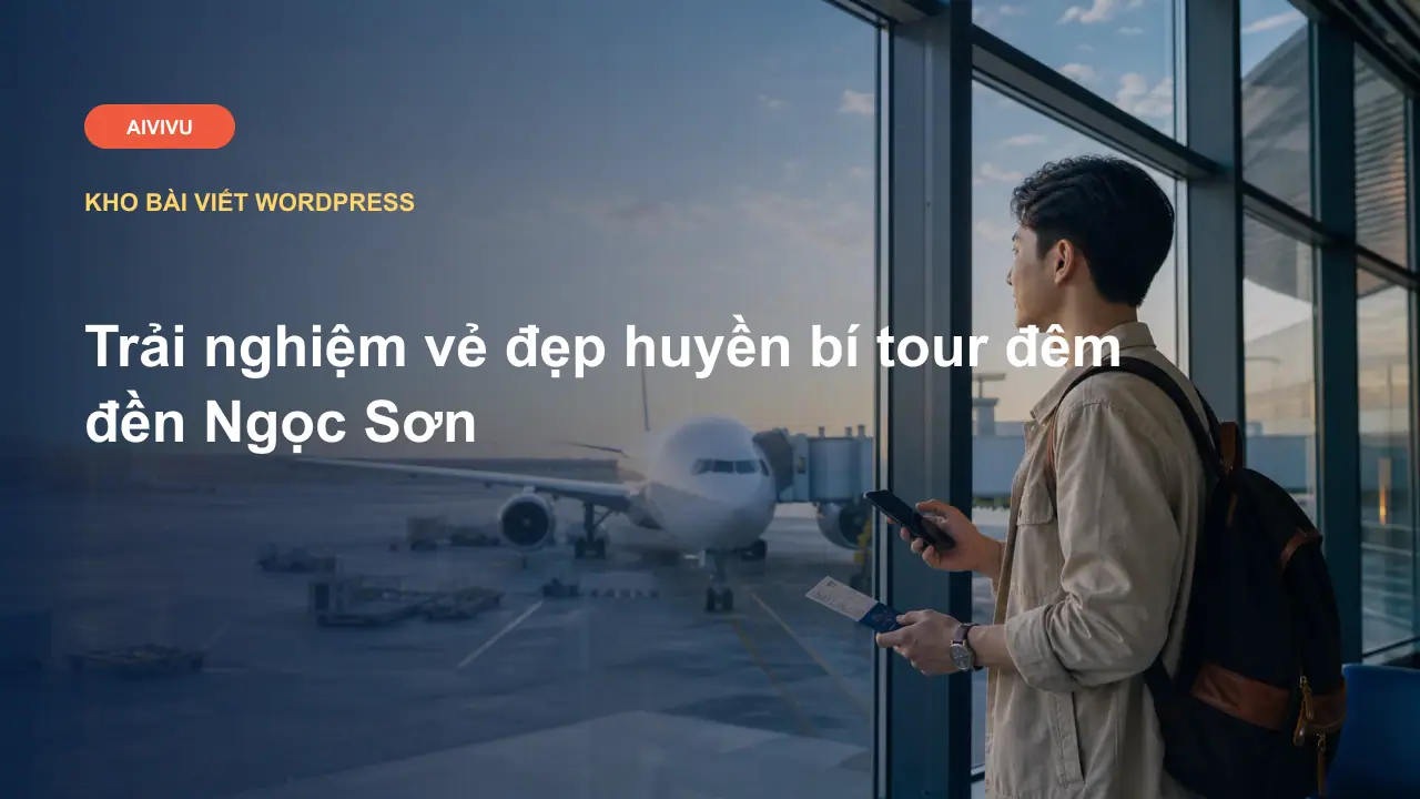 Trải nghiệm vẻ đẹp huyền bí tour đêm đền Ngọc Sơn