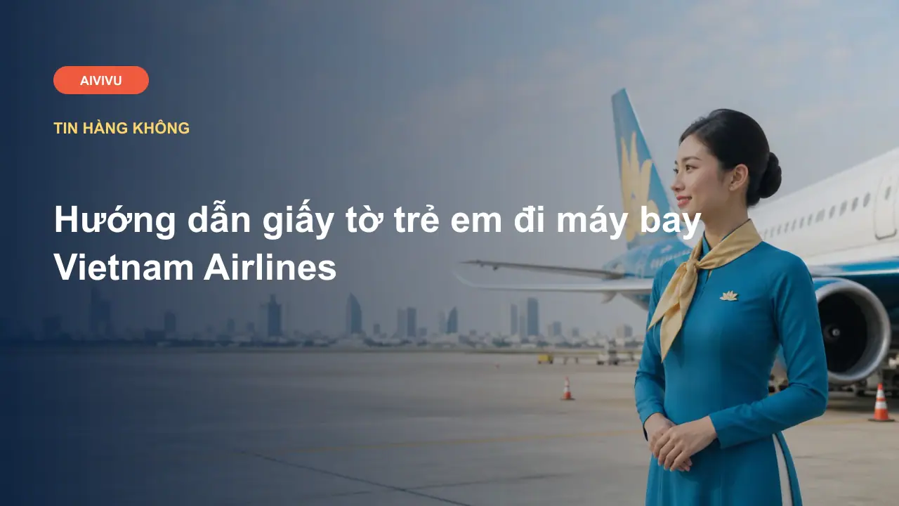Hướng dẫn giấy tờ trẻ em đi máy bay Vietnam Airlines