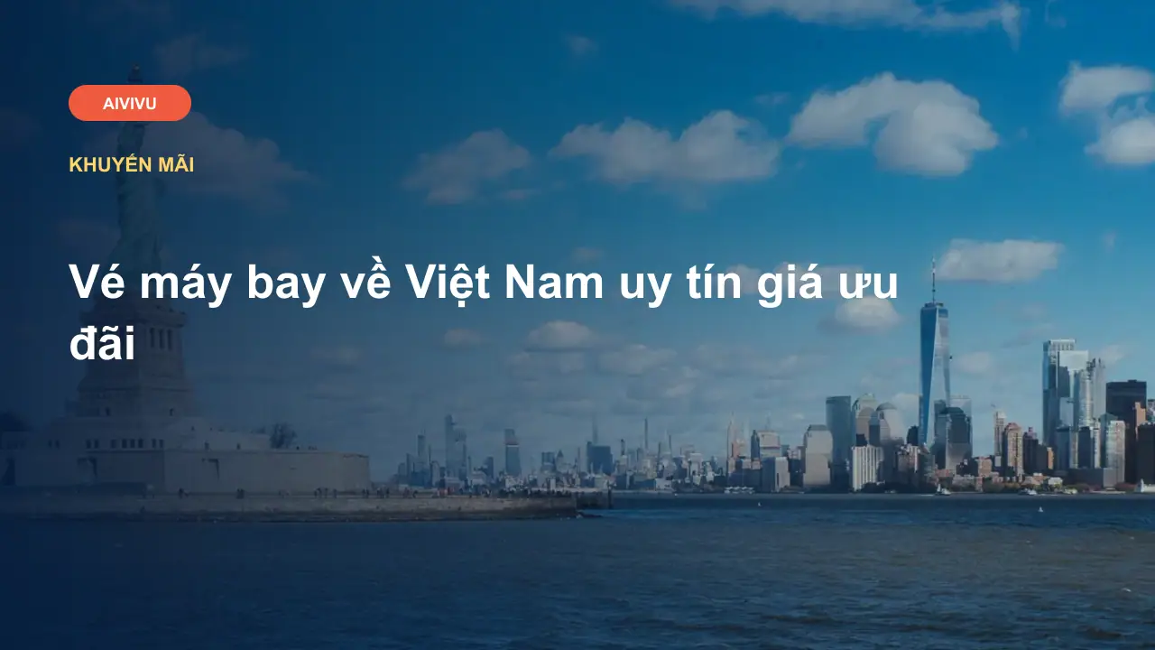 Vé máy bay về Việt Nam uy tín giá ưu đãi