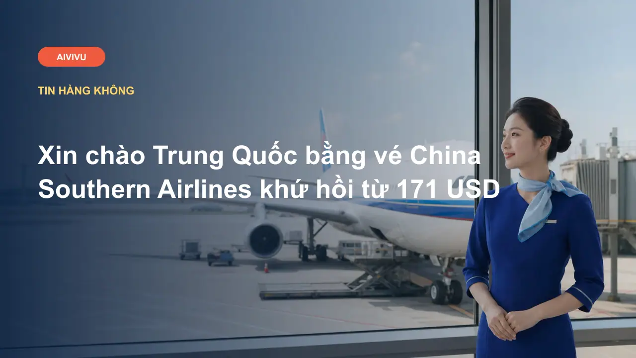 Xin chào Trung Quốc bằng vé China Southern Airlines khứ hồi từ 171 USD