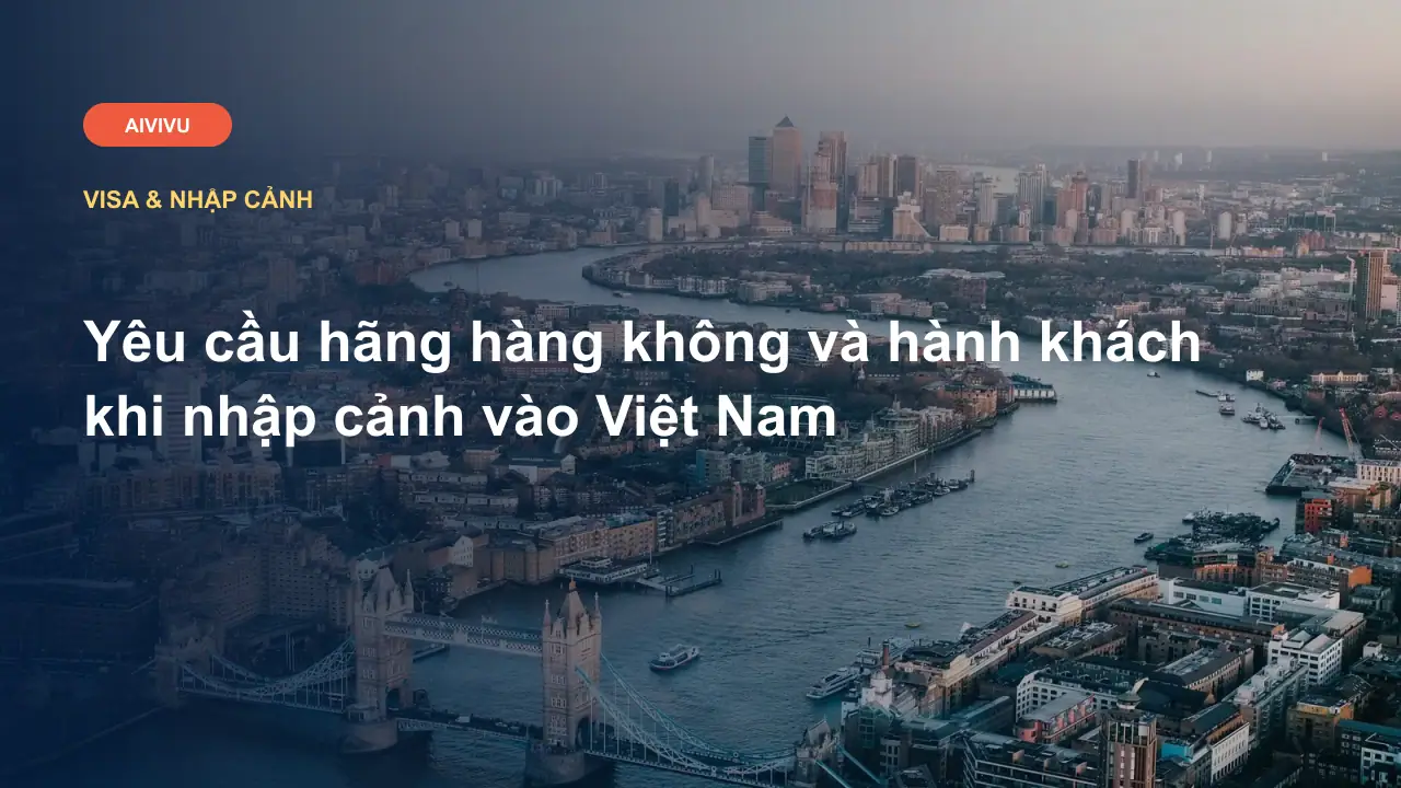 Yêu cầu hãng hàng không và hành khách khi nhập cảnh vào Việt Nam